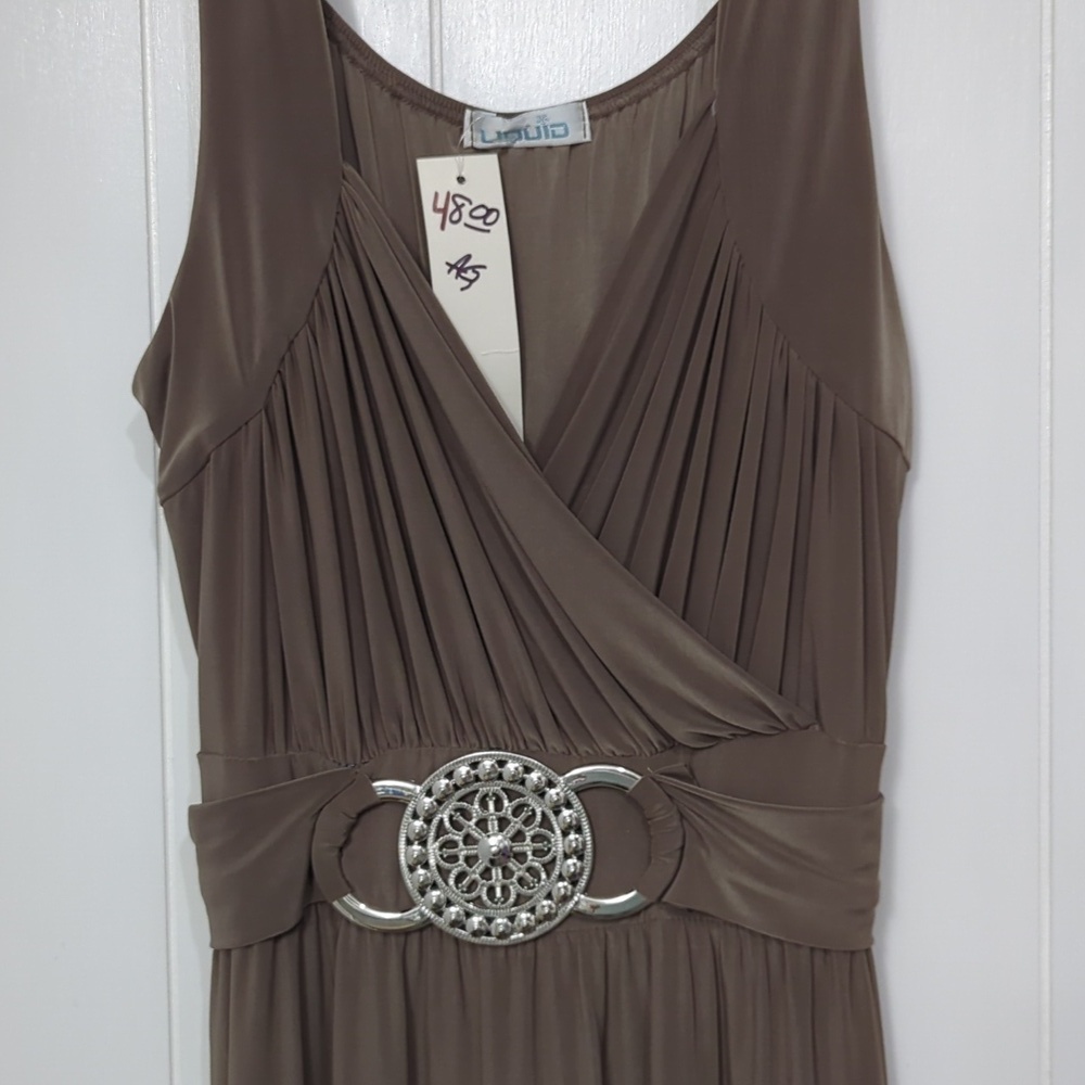 🌟NWT Liquid Long Embellishment Dress - Picture 4 of 10